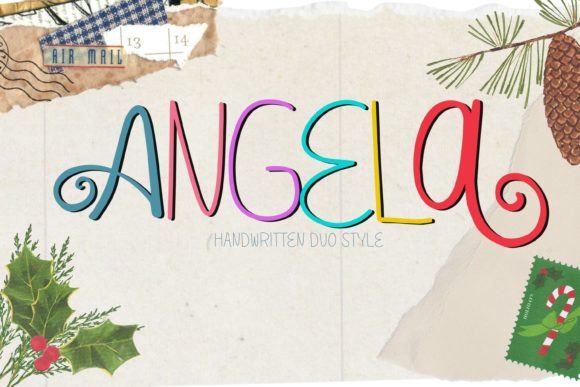 Angela Duo: A Script Font for Creative Projects