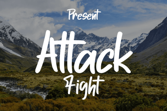 Attack Fight: A Modern Script Font for Stronger Brand Visuals
