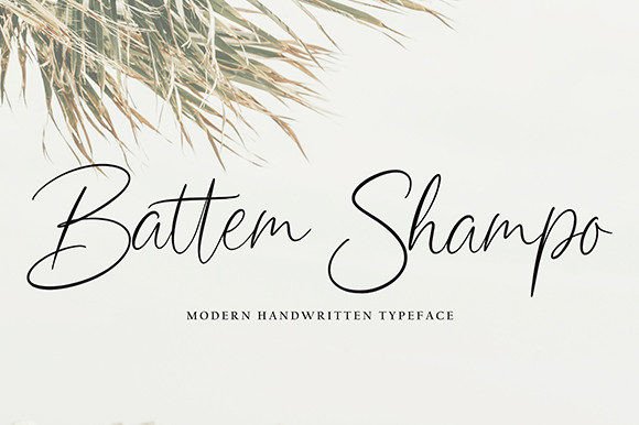 Battem Shampo: The Script Font That Elevates Small Business Branding
