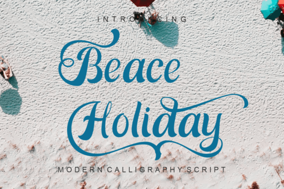 Beace Holiday: The Elegant Script Font for Handmade Creators