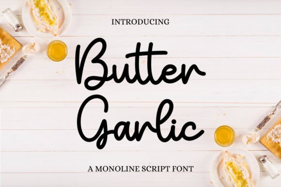 Butter Garlic Font for Web Design Projects