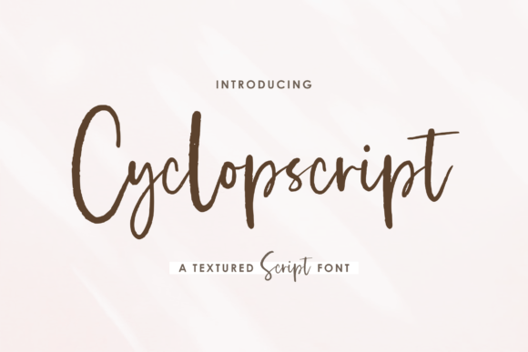 Cyclopscript: A Textured Script Font for Web Design