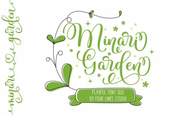 Minari Garden Duo: A Playful Font for Campaign Creativity