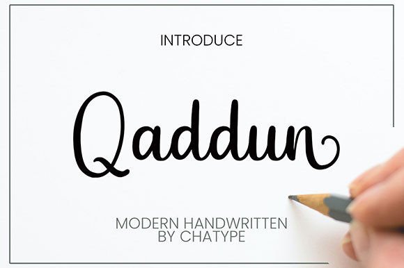 Qaddun: A Timeless Handwritten Font for Creative Projects