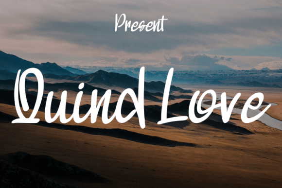 Quind Love: A Modern Script Font for Elegant Editorial Design