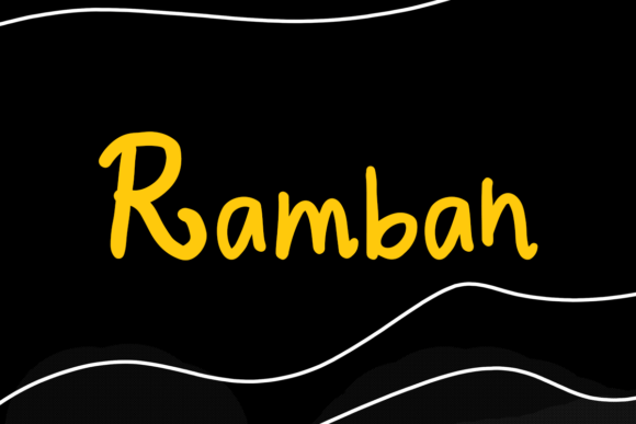 Ramban: A Raw Brush Typeface for Bold Brand Identities