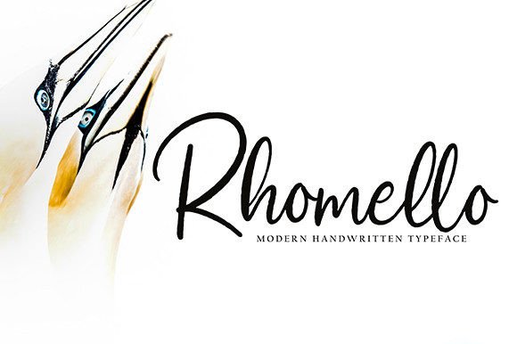 Rhomello: A Modern Script Font for Polished Web Design