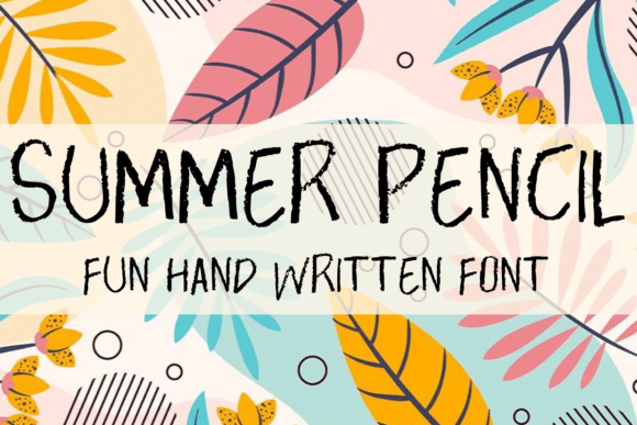 Summer Pencil: A Handwritten Font for Business Branding