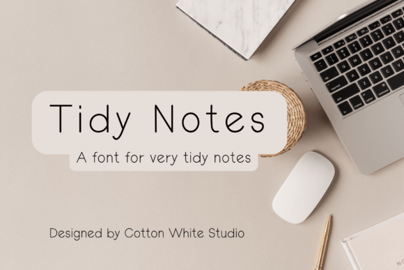 Tidy Notes: A Handwritten Font for Digital Creativity